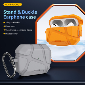 Funda Protectora para <span class=keywords><strong>Airpods</strong></span> 4/pro 2/pro 3, Anti-Polvo, Anti-Caídas, <span class=keywords><strong>con</strong></span> <span class=keywords><strong>Carga</strong></span> Inalámbrica, Funda para Auriculares Bluetooth, <span class=keywords><strong>de</strong></span> Lujo - Product Image 3
