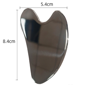 Fabricante corazón gua sha metal <span class=keywords><strong>guasha</strong></span> facial <span class=keywords><strong>guasha</strong></span> herramientas de metal acero inoxidable <span class=keywords><strong>guasha</strong></span> para cuerpo cara masaje piel apretar - Product Image 3