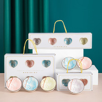 Ensemble de bols japonais en céramique bleue de la série Cœur, résistants aux micro-ondes, design minimaliste motif fleur de cerisier, pour usage hôtelier, coffret cadeau