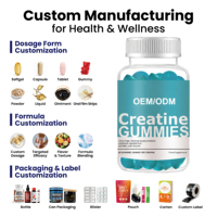 Suplemen Permen Kunyah Creatine Monohydrate 3000mg Label Pribadi OEM untuk Pertumbuhan Otot, Grosir Pabrik China