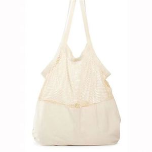 Wholesale Custom Cotton Mesh <b>Bag</b> Daily Leisure Shopping <b>Net</b> <b>Bag</b> Shopping Fruit and Vegetable <b>Net</b> <b>Bag</b> Cotton - Product Image 3