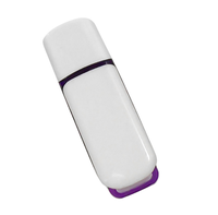 Unidad Flash USB de Plástico de 32 GB USB 3.0 Compatible con Windows/Mac con Tapa Antipérdida Blanca
