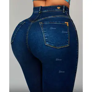 Fajas Colombianas Women Fashion High Waist Skinny Stretch Denim Jeans