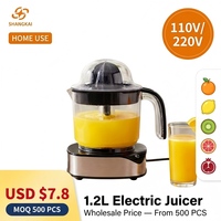 SHANGKAI 1.2L Elektrische Citruspers 100% Koperen Motor RVS Sinaasappelpers Elektrische Sinaasappelpers Fabriek