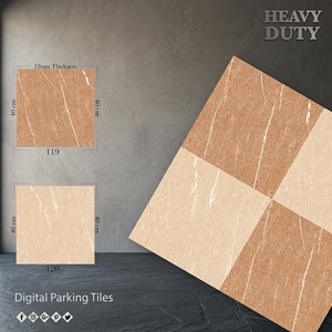 Carreaux de sol en porcelaine numérique blanche émaillée 40x40cm, 12mm, antidérapants, résistants, pour extérieur - Product Image 6