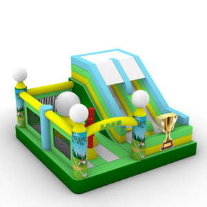 Château Gonflable Interactif Commercial pour Enfants, Idéal pour Événements Extérieurs, Fêtes, en PVC, avec Toboggan - Product Image 3