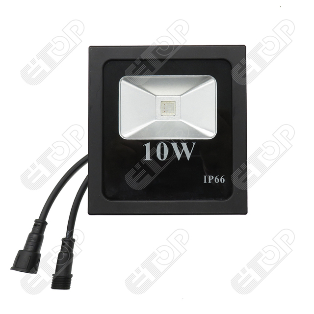 E-top 2024 New Style Smart 10W LED Flood Light WS2811 Flood Lights IP66 Waterproof RGB Outdoor Color Changing Lights