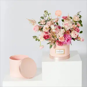 Dream starry night 2pcs/set Hug bucket flowers rose round flowers gift box packaging box flower shop Valentine's Day