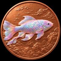 Pièces de monnaie en cuivre de 1 oz en gros, pièces commémoratives, médailles en métal 3D en relief, pièces de monnaie en cuivre 999, cadeau souvenir
