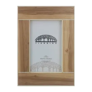 Ningbo tianen Cedar Wood Rustic Cedar Wood Picture Frame 4*6 5*7 8*10 todo o tamanho para decoração do Escritório