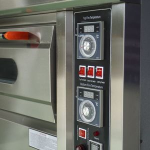 Lò nướng bánh mì công nghiệp 2 tầng 6 khay, lò nướng pizza điện hai tầng, lò nướng bánh mì nhiệt độ cao - Product Image 6