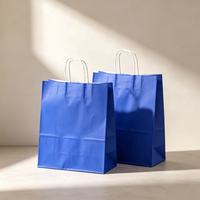 Sac fourre-tout en papier kraft écologique jetable, personnalisable avec logo, pour boutiques de cosmétiques, vente à emporter et magasins de cadeaux