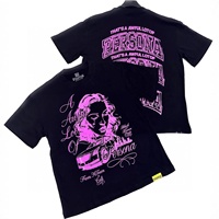 T-shirt Homme Haut de Gamme en Coton Pur Respirant à Manches Courtes avec Slogan 'COUGH SYRUP' Tendance Hip-hop et Motif Lettres