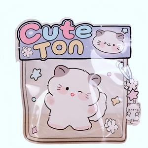 Grand sac <span class=keywords><strong>de</strong></span> conservation refermable en PET/CPP avec fermeture éclair, motif dessin animé mignon, pour aliments pour bébés, enfants et étudiants - Product Image 5