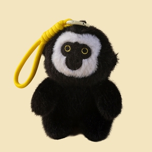 Adorabile Portachiavi Scimmietta in Peluche Morbido e Soffice in Poliestere e Cotone PP, Antistress, Piccolo Ornamento da Appendere, Ciondolo per Borsa, Giocattolo Imbottito, Regalo - Product Image 2