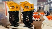 WEIXIANG WXRG06 Grappin rotatif hydraulique efficace pour excavatrice de 10 à 15 tonnes, maniement précis