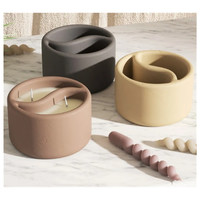 Nouveau Pot Succulent Ciment Silicone Moule Diy Béton Pot De Fleur Silicone Bougie Moule Ornements Aromathérapie Moule