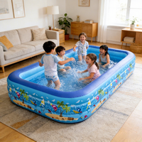 Piscine gonflable portable en PVC écologique et durable pour enfants, adultes et nouveau-nés, idéale pour l'utilisation en extérieur