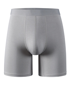Caleçons longs pour hommes en fibre <span class=keywords><strong>de</strong></span> bambou, taille XL, mi-haute, noirs, tricotés, antibactériens, pour le sport et les loisirs - Product Image 4