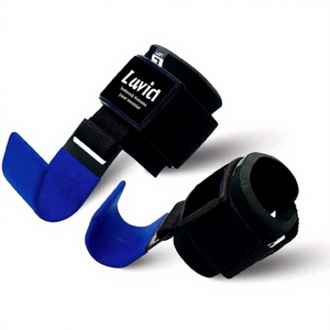 Crochets de musculation métalliques pour la gym - Crochets de force avec fermeture extra-solide personnalisables pour soulevé de terre et powerlifting - Product Image 1