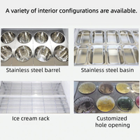 Vitrine réfrigérée ouverte, Réfrigérateur commercial, Congélateur coffre pour glaces, Congélateur rapide, Refroidisseur éclair