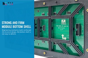 Versátil P10 LED Ad Panel Module Full-Color Interior/Exterior Video Wall 6000cd Brillo 2 años de garantía Gran calidad visual - Product Image 5