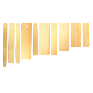 Customizable Logo DIY Office & Student Bookmarks Enterprise Promotional Products Blank Natural Bamboo Bookmarks