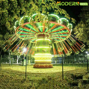 Gran Atracción de Feria de Diversiones al Aire Libre de Acero y Fibra de Vidrio, Columpios, Sillas Voladoras, Certificación ISO CE, En Venta 36 - Product Image 6