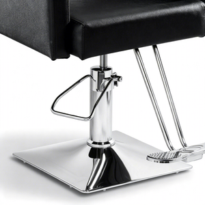 Sillas de Barbería Tradicionales con Bomba Hidráulica de Alta Resistencia, Reposapiés Ajustable y Base Cuadrada Duradera - Product Image 5
