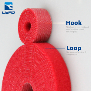 25メートルロール 再利用可能なフックアンドループストラップ 両面セルフファスナー ケーブル管理テープ ホームオフィス用 - Product Image 3