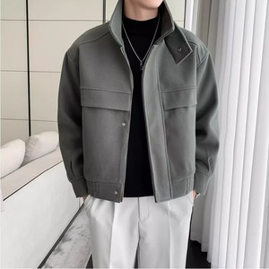 Veste bomber en laine épaisse à fermeture éclair, style japonais, nouvelle mode automne pour hommes - Product Image 1