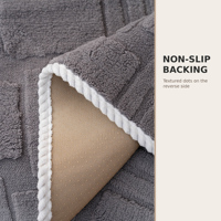 Coussin de canapé en peluche texturé géométrique en 3 couleurs pour salon, protection de meubles antidérapante
