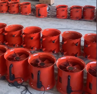 Extracteur axial portatif à roulement à billes, facile à installer, de type cylindrique, pour l'alimentation en air des ateliers et usines
