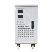 AVR 10 kVA monophasé, sortie 220 V 50/60 Hz, régulateur de moteur servo à affichage LED en cuivre SVC