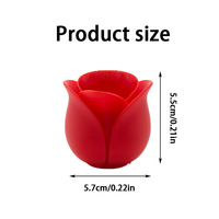 Mini pot de fleurs imprimé en 3D en PLA, thème rose, pour succulentes et bonsaïs, style moderne et minimaliste, cadeau idéal pour la Fête des Mères - Best-seller transfrontalier