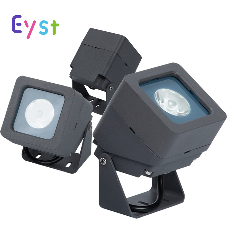 High Quality 3W IP66 Waterproof RGBW 15-90 Beam Angle CRI 80 Aluminum Tempered Glass 3-Year Warranty Landscape Flood Light