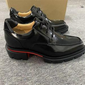 Zapatos de Cuero Rojos para Hombre, Estilo Británico, Cómodos, Transpirables, con Interior de Cuero, Zapatos Casuales de Piel de Vacuno Pura - Product Image 3