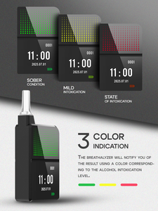 Testeur d'alcoolémie H3 Pro haute précision, <span class=keywords><strong>éthylotest</strong></span> portable CE FCC pour <span class=keywords><strong>voiture</strong></span> et maison - Product Image 6