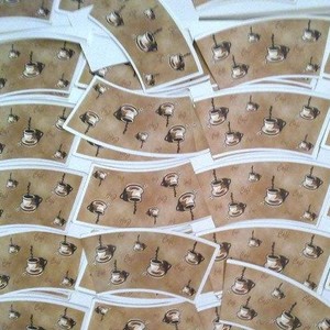 Four Color Printing Pe <b>Cup</b> Paper Fan ,made in China - Product Image 3