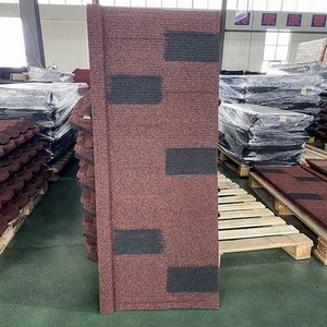 0.35mm Red Stone Roof <b>Tiles</b> Long Size Stone Coated Corrugated Roofing Metal <b>Sheets</b> - Product Image 2