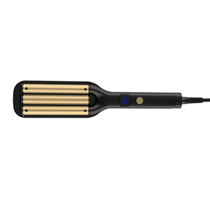 Rizador y Ondulador de Pelo Eléctrico de Cerámica PTC de Triple Barril de Marca Privada <span class=keywords><strong>con</strong></span> Pantalla LED, Herramienta Profesional de Estilizado de Calentamiento Rápido - Product Image 1