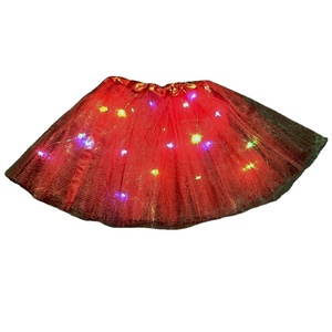 Nouvelle lumière LED <span class=keywords><strong>Tutu</strong></span> gaze lumineuse Performance lumineuse Costume gaze jupe en dentelle <span class=keywords><strong>multicolore</strong></span> - Product Image 1