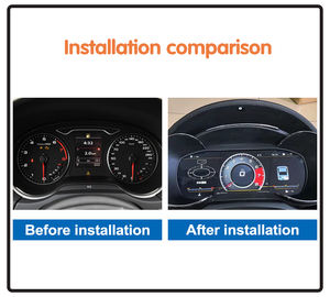 Tableau de bord numérique LCD 12,3'' pour <span class=keywords><strong>Audi</strong></span> A3 2013-2020, tableau de bord virtuel de voiture, panneau d'instruments, compteur de vitesse, mise à niveau des jauges - Product Image 4