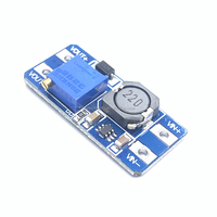 Modul Daya DC-DC Adjustable Input Tegangan Lebar 2/24V ke 5/9/12/28V, Papan Booster MT3608 2A Baru