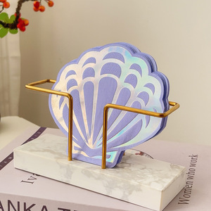 Irregular Seashell Party Napkins 250mm 2 Layers Printed Paper Napkins Themed Party Disposable Napkins Alien Color 20 Sheets Per - Product Image 1