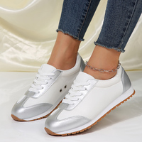 Chaussures de sport décontractées classiques quatre saisons pour femmes douces confortables tout l'extérieur avec vent à lacets semelle intérieure en maille d'entraînement allemande et en PU
