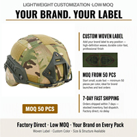 Housse de casque tactique Michi en polyester durable GAF, camouflage, pour entraînement en plein air et paintball (unisexe, sans casque)