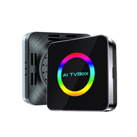 Boîtier AI CarPlay Sans Fil avec 4 Go de RAM 32 Go de ROM, Adaptateur Android 13 Wi-Fi pour Android Auto et Netflix Youtube