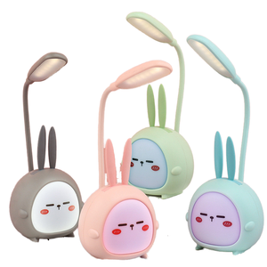 Lampe de nuit LED moderne en silicone, rechargeable par USB, pour étudiants et enfants, petite lampe de table pliable en forme de lapin ou de <span class=keywords><strong>cerf</strong></span> - Product Image 3