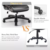 CA Ergonormic dossier haut brun inclinable verrouillage pivotant dessin Rock mobilier de bureau visiteurs chaise de direction pour le travail repos dormir